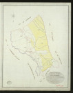 Glos-sur-Risle. Tableau d'assemblage _ du Plan Parcellaire de la Commune de Glos-sur-Risle _ Canton de Montfort - Pontaudemer - Eure. _ Terminé sur le Terrain le 18 mars 1832, sous l'administration de M. A Passy, Préfet _ M. Lerefait, Maire _ sous la Direction de M.Marel, Directeur des Contributions directes _ M. Le Fébure, Géomètre en Chef. _ Par M. Letailleur, Géomètre de 1re classe.