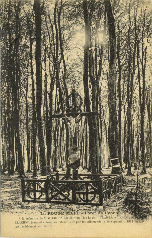Lyons-la-Forêt. La Rouge Mare - Forêt de Lyons.