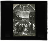 Musée de Rome (Italie), tableau de Giovanni di Pietro "L'Adoration de l'enfant Jésus".