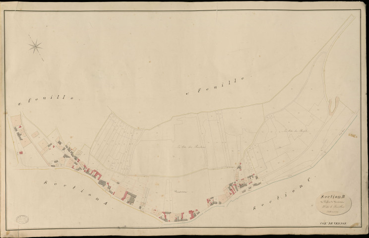 Vernon. Section B _ de l'Eglise de Vernonnet _ 3e de 6 Feuilles