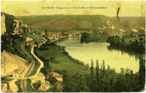 Thuit (Le). Perspective sur le Petit Andely et Château Gaillard.