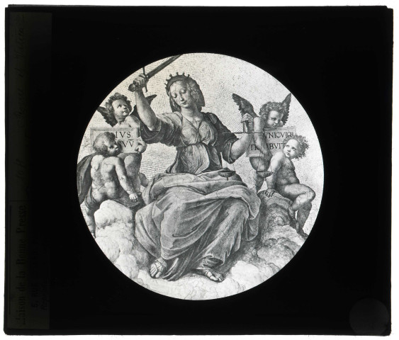 Tableau "La Justice" de Raphaël dans la Chambre de la signature au Vatican.