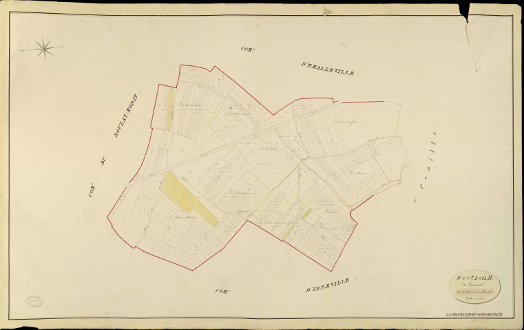 Chapelle-du-bois-des-Faulx (La). Section B _ de Brosmesnil _ 2e et dernière Feuille