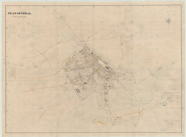 Verneuil _ Atlas "Ville de Verneuil. Alignements des rues, places et autres voies publiques".