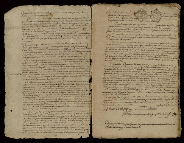 Délibérations particulières des officiers du bailliage d'Orbec-Bernay (27 juillet 1786-15 juillet 1788) et discours prononcé à l'Assemblée des notables du 25 mai 1787 (mai-juin 1787).