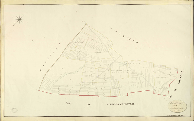 Saint-Etienne-du-Vauvray. Section A _ du Marais _ 2e et dernière Feuille