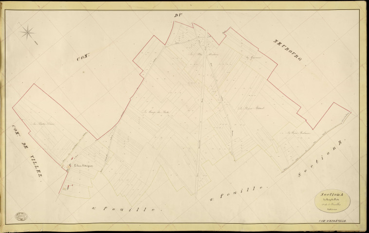 Epreville-près-le-Neubourg. Section A _ du Camp du Puits _ 1re de 3 Feuilles