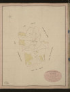 Valcorbon. Tableau d'assemblage du Plan Parcellaire de la Commune de Valcorbon. _ Canton d'Ecos - Andelys - Eure. _ Terminé sur le terrain le 22 juin 1836, sous l'administration de M. A Passy, Préfet - M. Boucher, Maire et sous la direction de M. Marel, Directeur des Contributions directes. _ M. Le Fébure, Géomètre en Chef. _ Par M. Gondouin, Géomètre de 1re classe