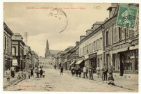 Fleury-sur-Andelle. La Grande Rue et l'Eglise.