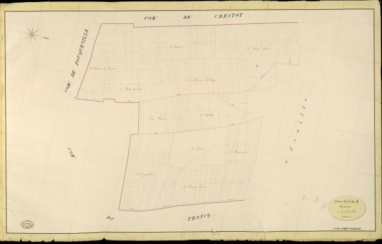 Hectomare. Section A _ d'hectomare _ 1re de 2 Feuilles