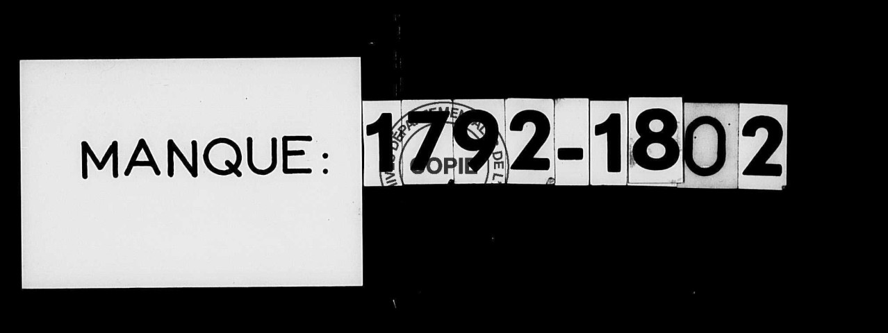 Tables (1792-1902)