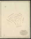 Cauverville-en-Lieuvin. Tableau d'assemblage du Plan Parcellaire de la Commune de Cauverville _ Canton de Cormeilles - Pont-Audemer - Eure _ Terminé sur le terrain le 1826, sous l'administration de M. Le Vicomte Raymond Delaitre, Préfet - M. Heurtrelle, Maire et sous la direction de M. Marel, Directeur des Contributions directes. _ M. Hautier, Géomètre en Chef. _ Par M. Canu, Géomètre de 1re classe