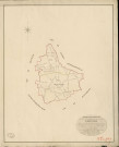 Guénouville. Tableau d'assemblage _ du Plan Parcellaire de la Commune de Guenouville _ Canton de Routot - Pontaudemer - Eure. _ Terminé sur le Terrain en Juin 1826 , sous l'administration de M.Le Vicomte Raymond Delaitre, Préfet _ M. Bréauté, Maire _ sous la Direction de M.Hurtrelle, Directeur des Contributions directes _ M. Hautier, Géomètre en Chef. _ Par M. Chainot, Géomètre de 1re classe.