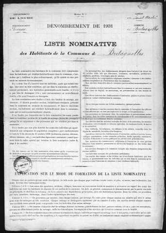 BRETAGNOLLES 1931