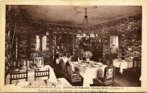 Courcelles-sur-Seine. Hôtel Normand, Claude Bon. - Téléphone 3. - Route de Gaillon aux Andelys. - Un coin de la Salle à Manger.