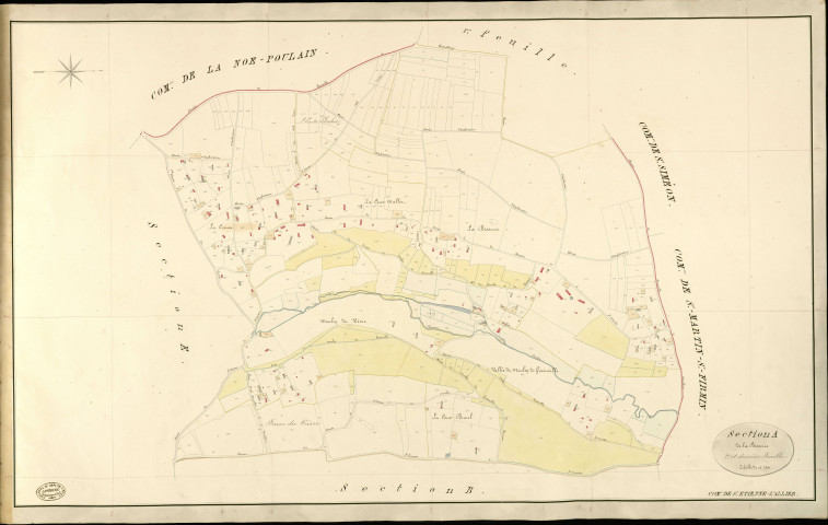 Saint-Etienne-l'Allier. Section A _ de la Bisserie _ 2e et dernière Feuille