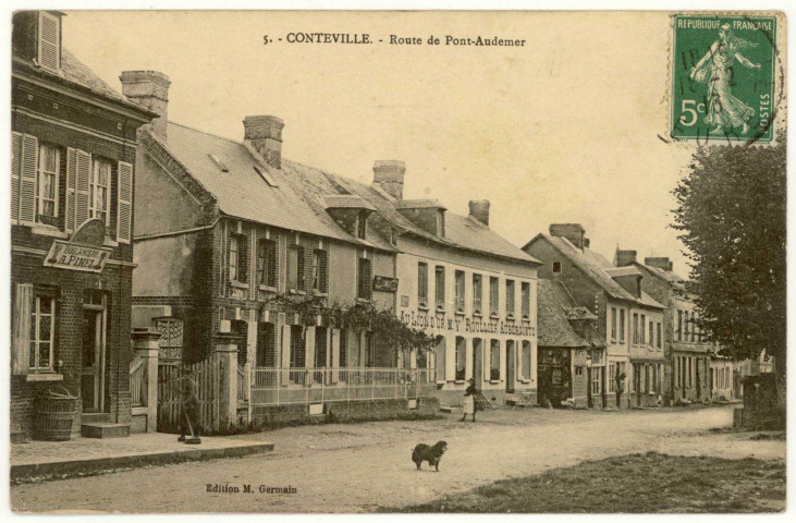 Conteville. Route de Pont-Audemer.