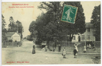 Thiberville. Carrefour de la route de Cormeilles.