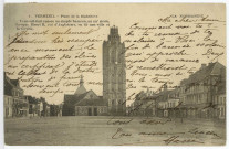 Verneuil-sur-Avre. Place de la Madeleine. Verneuil était encore un simple hameau, au XIIe siècle, lorsque Henri II, roi d'Angleterre, en fit une ville et la fortifia.