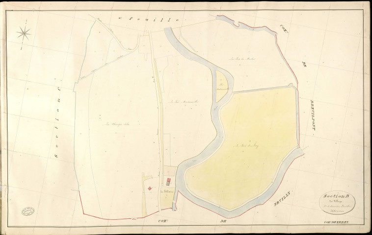 Mérey. Section B _ du Village _ 5e et dernière Feuille