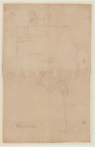 Hennezis - "Plan des extensions de la paroisse de Guiseniers sur la paroisse d'Hennezis". *
