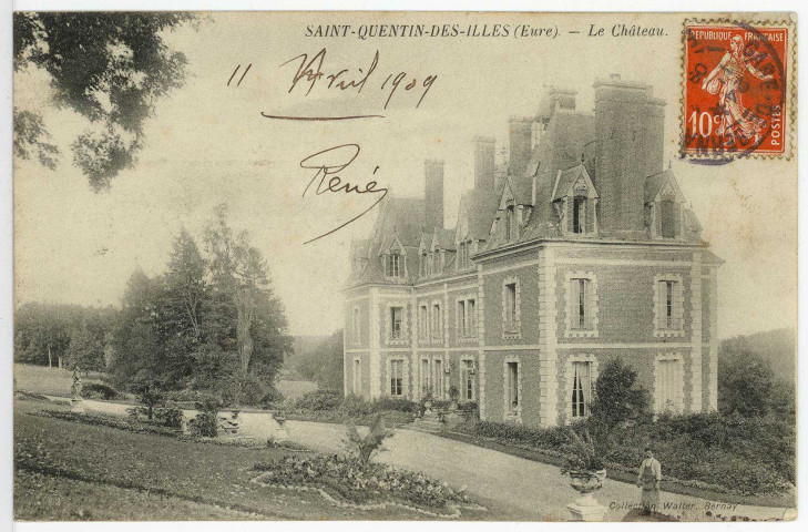 Saint-Quentin-des-Isles. Le Château.