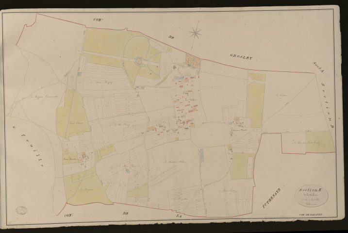 Barquet. Section E _ de la Vacherie _ 1re de 2 Feuilles