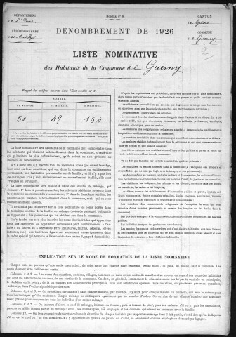 GUERNY 1926