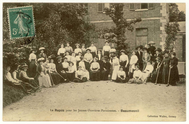 Beaumesnil. Le Repos pour les Jeunes Ouvrières Parisiennes.