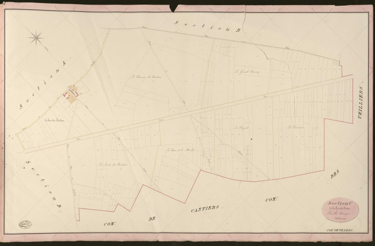 Villers-en-Vexin. Section C _ de la Grande Route _ Feuille Unique