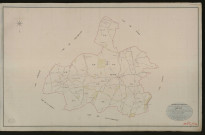Thevray. Tableau d'assemblage _ du Plan Parcellaire de la Commune de Thevrayl. _ Canton de Beaumesnil - Bernay - Eure. _ Terminé sur le terrain le 2 septembre 1833 sous l'administration de M. A. Passy, Préfet _ M.Letellier maire _ en sous la Direction de M. Marel, Directeur des Contributions directes. _ M. Le Fébure, Géomètre Chef. _ Par M. Thorel, Géomètre de 1re classe.