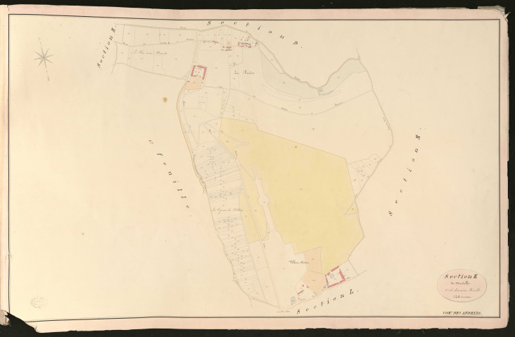 Andelys (Les). Section K _ de Mantelle _ 2e et dernière Feuille