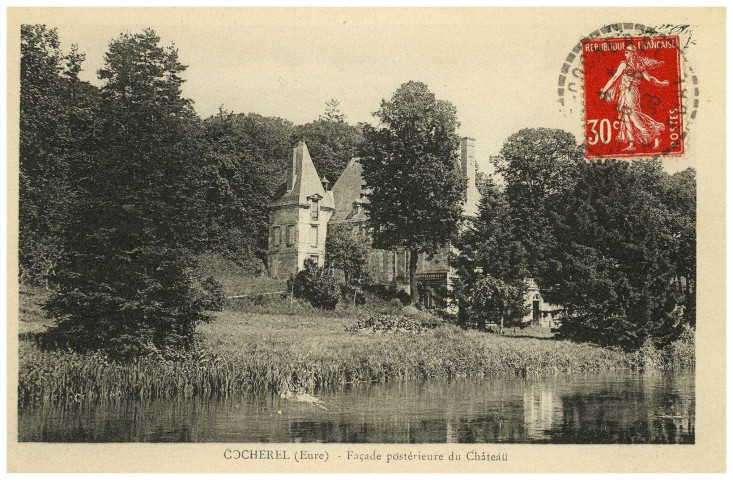 Houlbec. Façade postérieure du Château.