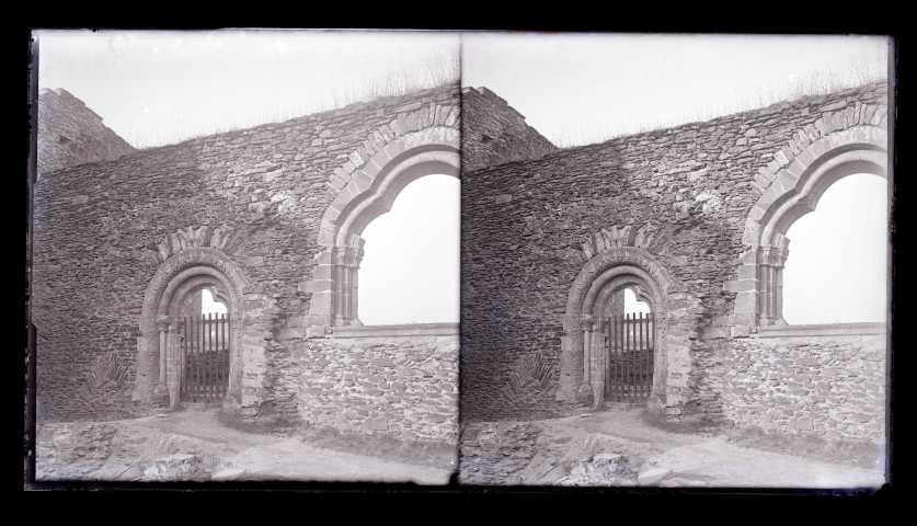 Ruines et vestiges du château de Vianden (Luxembourg).