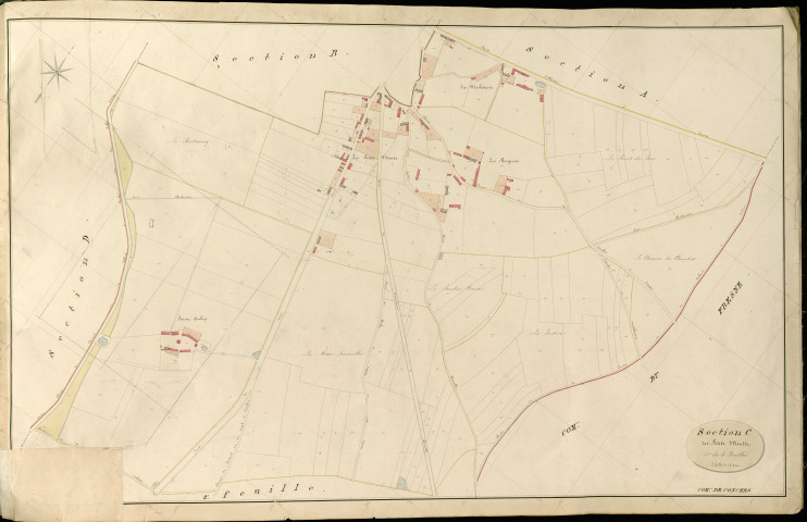 Conches-en-Ouche. Section C _ des Petits Monts _ 1re de 4 Feuilles