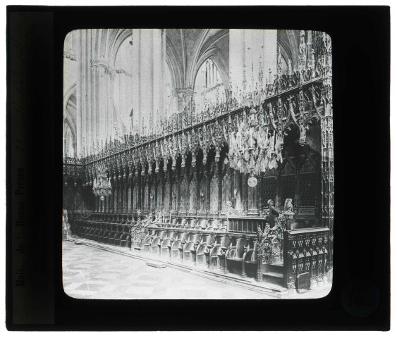Cathédrale Notre-Dame d'Amiens (Somme), miséricorde, ensemble des stalles.