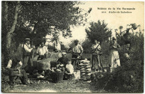 Divers. Scènes de la Vie Normande. - Atelier de Sabotiers.