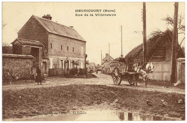 Heudicourt. Rue de la Villeneuve.