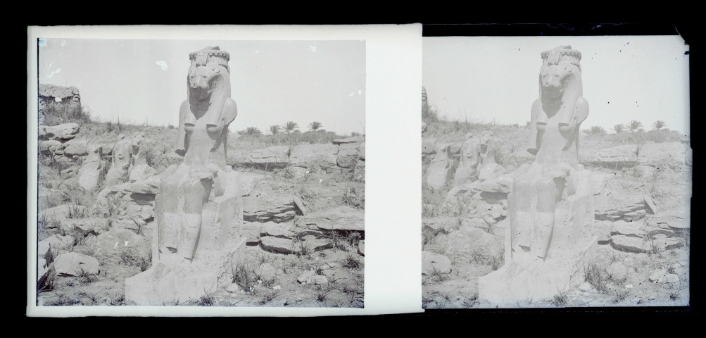 Statue de la déesse Sekhmet à Karnak (Égypte).