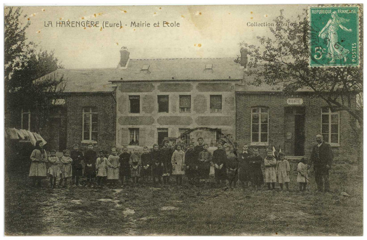 Harengère (La). Mairie et Ecole.