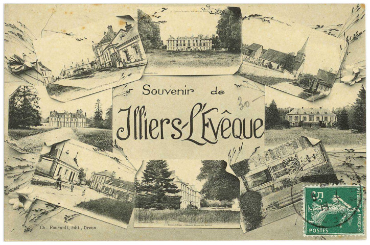 Illiers-l'Evêque. Carte souvenir.