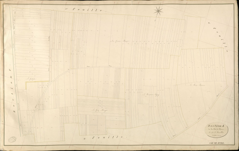 Bueil. Section A _ de la Côte de Chanu _ 2e de 5 feuilles