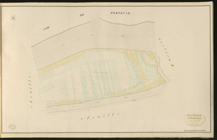 Criquebeuf-sur-Seine. Section A _ de l'Ile de Criquebeuf _ 2e de 5 Feuilles