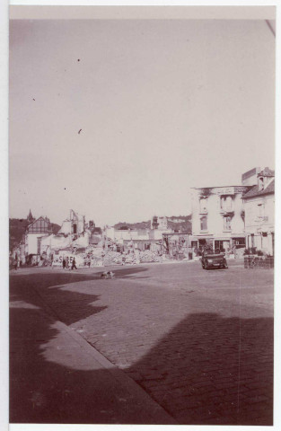 Vernon-Ville. Photo prise de l'hôtel de Strasbourg en 1940.