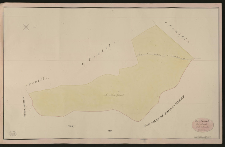 Radepont. Section B _ de la Mare Guérard _ 3e de 5 Feuilles