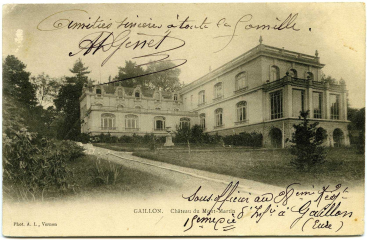 Gaillon. Château du Mont-Martin.