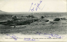 SAFSAFAT (Maroc Oriental) - Paysage autour de l'OUED MELOULOU