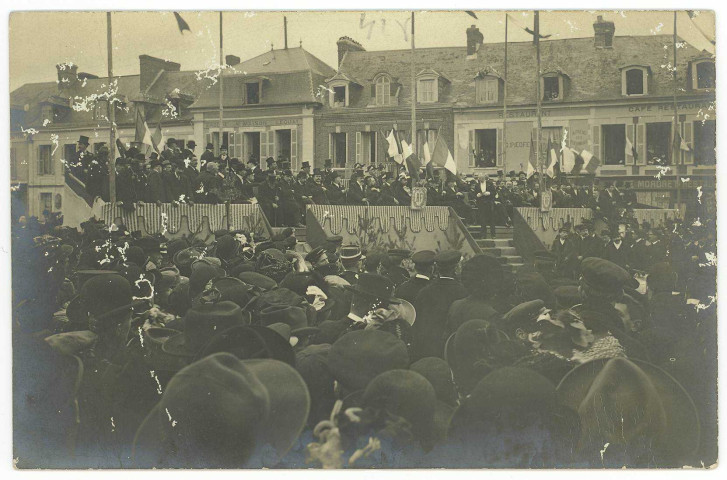 Neubourg (Le). Discours du 28 mars 1909 de Mr Ferrand (Maire).