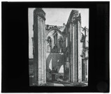 Abbaye de Saint-Wandrille à Saint-Wandrille-Rançon (Seine-Maritime), bras du transept après l'incendie de 1947.
