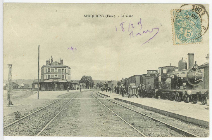Serquigny. La Gare.